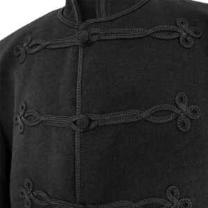 Kneipjacke mit schwarzer Kordellierung